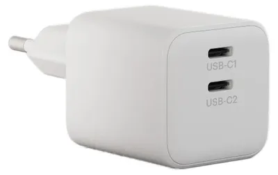 Immagine prodotto di Caricabatterie compatto Zens, 2 porte USB-C, 100W - Alimentatore - Bianco