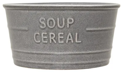 Produktbild von Secret de Gourmet | Schüssel - Suppenschüssel - Suppenschale - aus Keramik - 500 ml - grau - Schale - Muslischalle