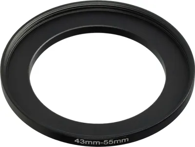 Produktbild von vhbw Step-Up-Ring Adapter 43mm - 55mm für Kamera Objektiv - Filteradapter, Metall Schwarz