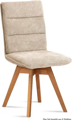 Produktbild von Esszimmerstuhl drehbar (8er-Set) Dorle 47x92x60 Eiche geölt/Natur