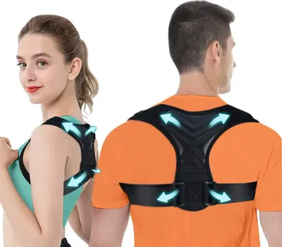 Produktbild von Haltungskorrektur, Rücken Geradehalter Verstellbare Haltungskorrektur Rückenstütze Unisex Für Gewicht 45kg - 90kg，Brustumfang 94 cm- 125 cm