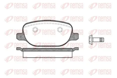 Produktbild von REMSA Bremsbeläge Satz Hinten Bremsklötze für ALFA ROMEO 159 Sportwagon (939) 0878.00