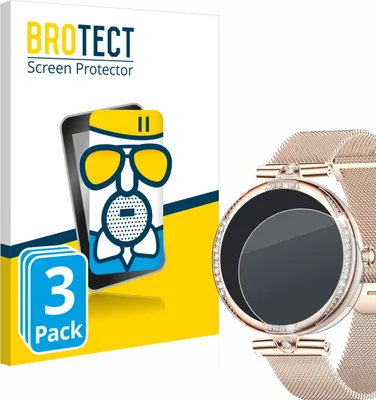 Produktbild von 3x BROTECT Entspiegelungs Schutzglas für Shepatio Smartwatch 1.19" Schutzfolie Panzer Folie Glas Display Schutz matt