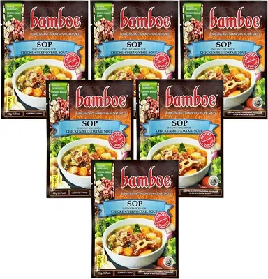Produktbild von [ 6x 49g ] Bamboe Gewürzmischung SOP für Hähnchen-/ Rind-/ Ochsenschwanzsuppe
