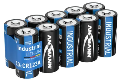 Produktbild von ANSMANN Lithium Batterie CR123A 3V, 10 Stück, Spezialbatterie