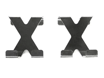 Produktbild von 2 Stück Türhaken X Form Garderobenhaken Türgarderobe Garderobe Tür Haken