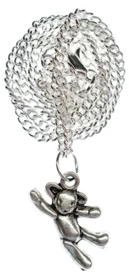 Produktbild von Kinderkette Teddy Bär Kette Bär TeddyBär Miniblings Bärchen Kette 45cm silber