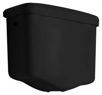 Produktbild von Kerasan RETRO Spülkasten hoch, schwarz matt
