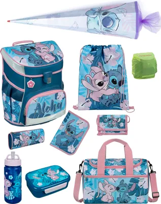 Produktbild von DISNEY STITCH Schulranzen 1.Klasse Scooli Campus Fit 10-teilges Set mit Sporttasche und Schultüte