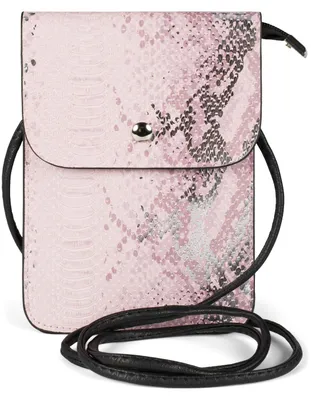 Produktbild von styleBREAKER Damen Mini Bag Umhängetasche glänzender Schlangenleder Optik, Handytasche, Schultertasche, Handtasche 02012366