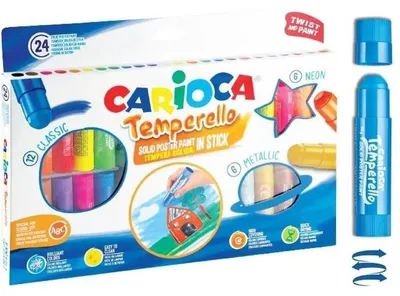 Produktbild von Carioca TEMPERELLO Farbstifte 24 Farben 43290