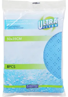 Obrázok produktu pre Čistiace utierky z mikrovlákna Ultra Clean, 50 x 35 cm, 8 ks