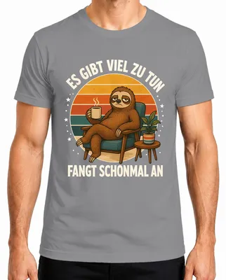 Zdjęcie produktu dla "Dużo do zrobienia" - koszulka męska, kolor szary, rozmiar L. (Styl: sarkazm, humor)