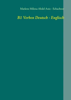 Produktbild von B1 Verben Deutsch - Englisch