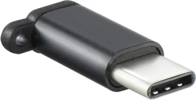 Produktbild von Adapter Micro USB - Typ C [PAdo30] Anhängsel schwarz
