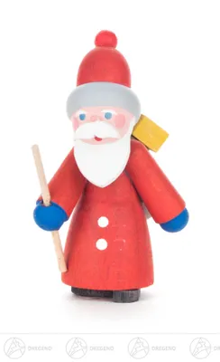 Produktbild von Weihnachtliche Miniatur Weihnachtsmann  Breite x Höhe x Tiefe 3,5 cmx7 cmx2 cm NEU