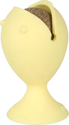 Produktbild von Duvo+ Petit Puffi Knabberspielzeug mit Katzenminzeball gelb
