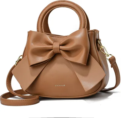 Produktbild von Crossbody Bag Damen, mit Top Carry Handle und Cute Bow Knot  Crossbody Purses und Handtaschen