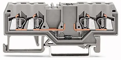 Obrázok produktu pre WAGO Diodeklemme 280-815/281-410 4-Leiter 0,08-2,5qmm grau