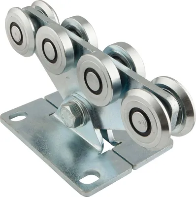 Image de Kit de ferrures pour portails autoportants K2160 largeur de portail max. 5 m, acier galvanisé