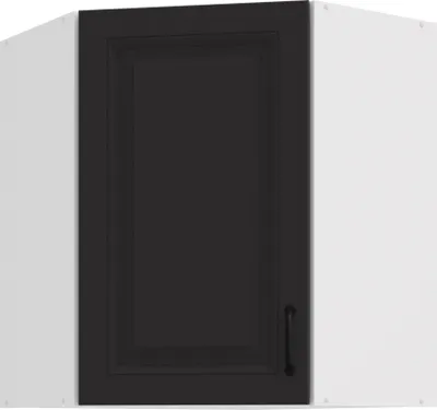 Produktbild von Eckhängeschrank 60x60 cm Stilo Grau Küchenzeile Küchenblock Küche Landhaus