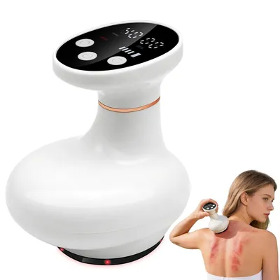 Produktbild von Elektrisches Schröpfmassagegerät 4-in-1, Vakuum Gua Sha Massagegerät mit Wärmefunktion, 9 Stufen, Anti Cellulite & Muskelentspannung für Zuhause