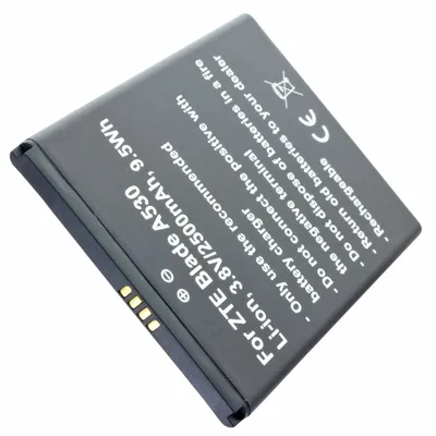 Zdjęcie produktu dla bateria 2500mAh odpowiednia dla ZTE Blade A530 Li-Ion, 3,8V 9,5Wh, Li3826T43P4h705949