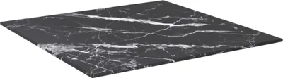 Obrázek produktu pro vidaXL Stolová deska černá 50x50 cm 6 mm tvrzené sklo ve vzhledu mramoru