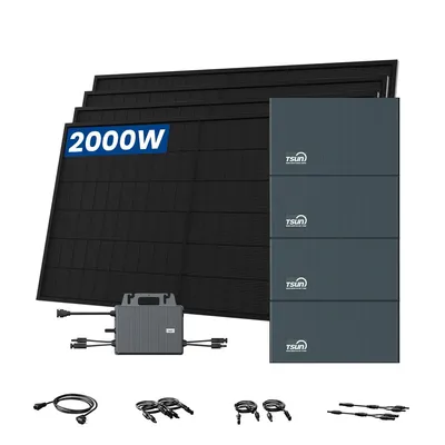 Produktbild von TSUN SolarCan DCU2000Lite Balkonkraftwerk Speicher, DB2000 Lite Erweiterungsakku*3, 800W Mikrowechselrichter mit 4 x 500W Bifaziale Solarmodule