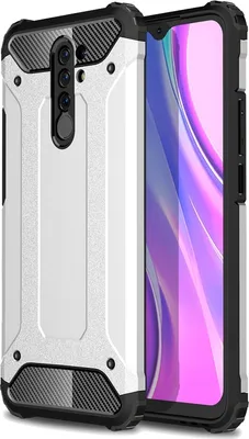 Produktbild von Mobigear Outdoor  Xiaomi Redmi 9 Hülle Hardcase Backcover Stoßfest - Silber