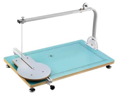 Produktbild von Schaumschneidemaschine Heißdraht mit Schnitthöhe/-breite 25/46 cm, kalibrierte Werkbank, Styroporschneider, einstellbarer Winkel für Schaumschwamm und KT-Platten
