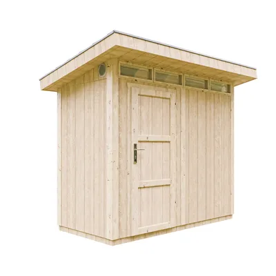 Obrázek produktu pro Zahradní domek + podlaha + asfaltové dlaždice - kůlna na nářadí Š161xL293xV239 cm - TIMBELA M901