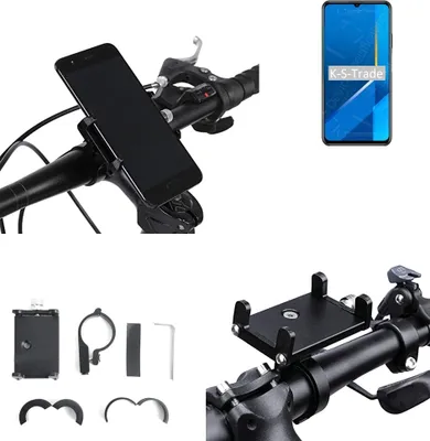 Produktbild von K-S-Trade Handyhalterung für das Fahrrad kompatibel mit Huawei Honor X10 Max Halter Lenkstange Fahrradhalterung Motorrad Bike Mount Befestigung