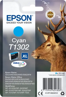 Produktbild von Epson Tintenpatrone cyan DURABrite T 130           T 1302