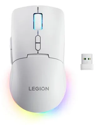 Obrázok produktu pre Lenovo Legion M220, Všestranný, Optický, RF Wireless + Bluetooth + USB Type-C, 5000 DPI, Biela