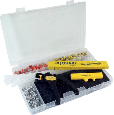 Obrázok produktu pre Jokari Promopack 404-tlg (Kunststoffbox, WAGO-Klemmen, Meterstab, Kabelbinder)