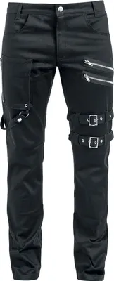 Obrázok produktu pre Vixxsin Jeans pre pánov, model Ice Breaker, čierna, gotický štýl, 98% bavlna, 2% Elastan, veľkosť W34L34