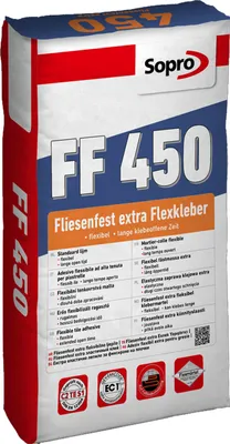 Produktbild von SOPRO Fliesenfest Extra FF450 Fliesenkleber Flexkleber, 25 Kg