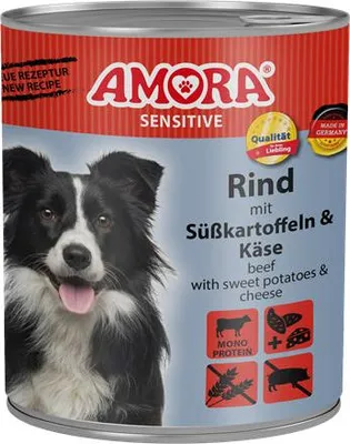 Image de AMORA Dog Sensitive Rind & Süßkartoffel 800g