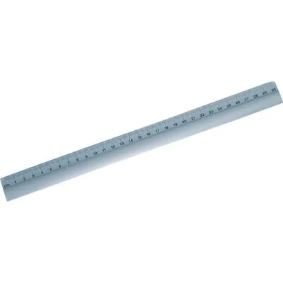 Produktbild von WEDO Lineal 300 mm aus Aluminium rutschsichere Gummieinlage seitlich