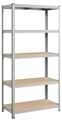 Immagine prodotto di Scaffale per garage in acciaio – ripiani regolabili – resistente alla ruggine – dimensioni 200 x 100 x 50 cm