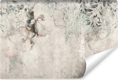 Produktbild von Muralo Selbstklebende Fototapete Für Wohnzimmer Pflanzen BETON Abstraktion Retro Br. 152.5cm x Hö. 104cm