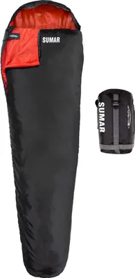 Produktbild von anaterra® Schlafsack SUMAR - 210cm, 3 Jahreszeiten, -2/10/14 °C, Wasserdicht, 2 Wege Reißverschluss, mit Tasche - Deckenschlafsack, Mumienschlafsack