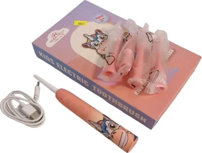Immagine prodotto di Dada-Tech Spazzolino elettrico per bambini ricaricabile, spazzolino a ultrasuoni per bambini con timer