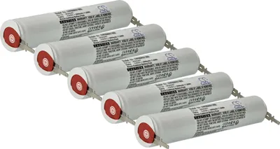 Produktbild von vhbw 5x Akku kompatibel mit Schneider 786897, 758005, 758203, 263487, 391859, 134896, 186002 Fluchtweg, Notfallbeleuchtung (2000 mAh, 3,6 V, NiCd)