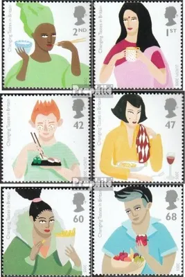 Produktbild von Briefmarken Großbritannien 2005 Mi 2326-2331 (kompl.Ausg.) postfrisch Gastronomie