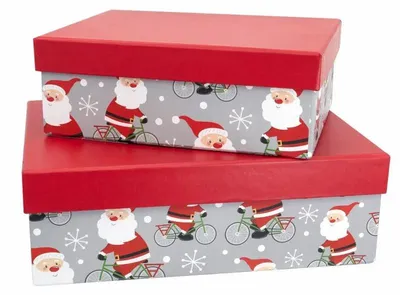 Produktbild von Idena Geschenkboxen Santa M 20 x 15 x 7 cm