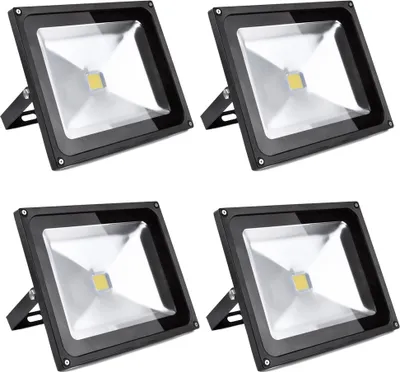 Produktbild von 4pcs 50W LED Fluter Strahler,Greenmigo IP65 Wasserdicht Kaltweiß 120° LED Außenstrahler Fluter Flutlicht AC 85-265V Tageslichtweiß