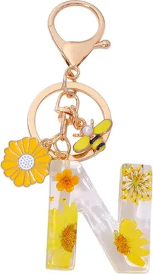 Obrázek produktu pro Stylová klíčenka Abeceda - N/Žlutá KP37847