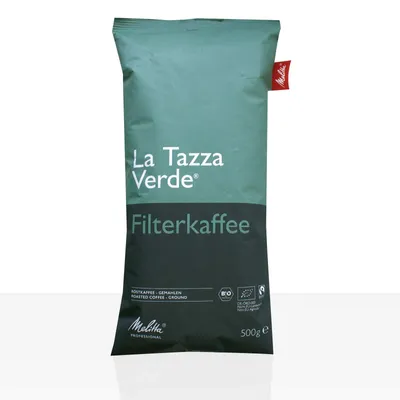 Produktbild von Melitta La Tazza Verde Röstkaffee  Fairtrade - 500g Kaffee gemahlen, Filterkaffee